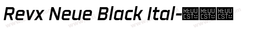 Revx Neue Black Ital字体转换